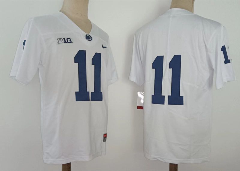 Men Penn State Natty Lions #11 No Name White Nike 2025 NCAA Jersey->ncaa teams->NCAA Jersey